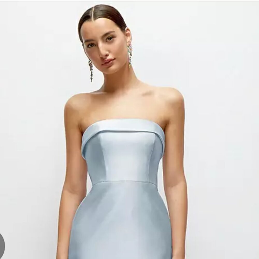 Alfred Sung Sara SIZE 6 · Style D843 · Satin Twill (Mist)